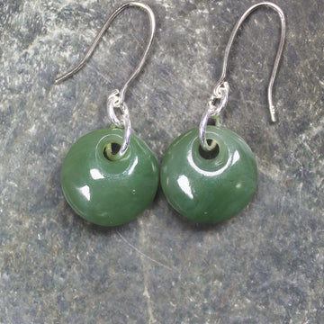 Porowhita Pounamu earrings