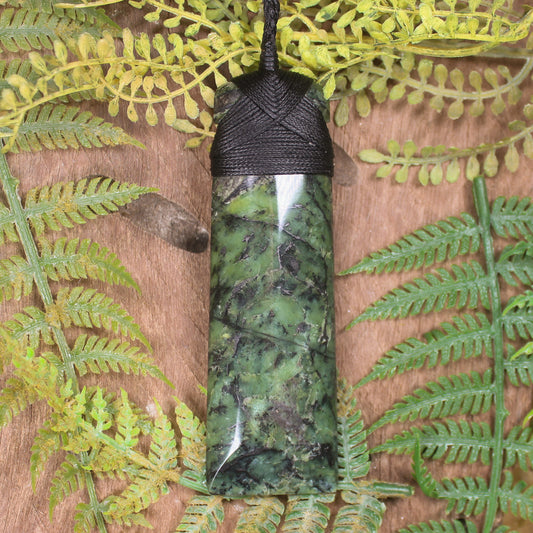 Douglas Creek Pounamu carved into a Toki Pendant - NZ Greenstone