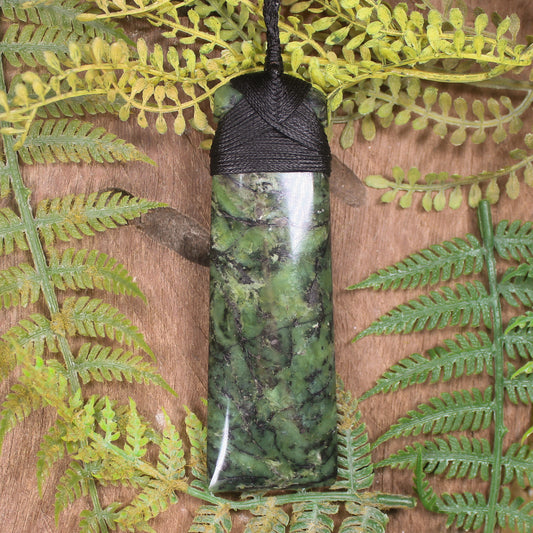 Douglas Creek Pounamu carved into a Toki Pendant - NZ Greenstone