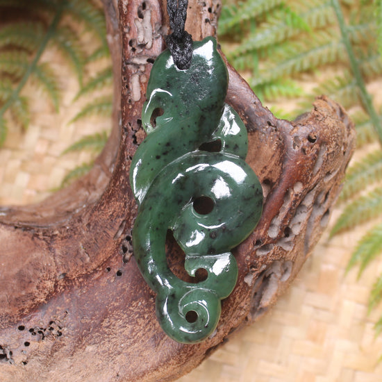 Manaia carved from Hapopo Pounamu - NZ Greenstone