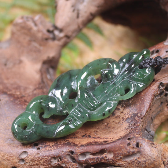 Manaia carved from Hapopo Pounamu - NZ Greenstone