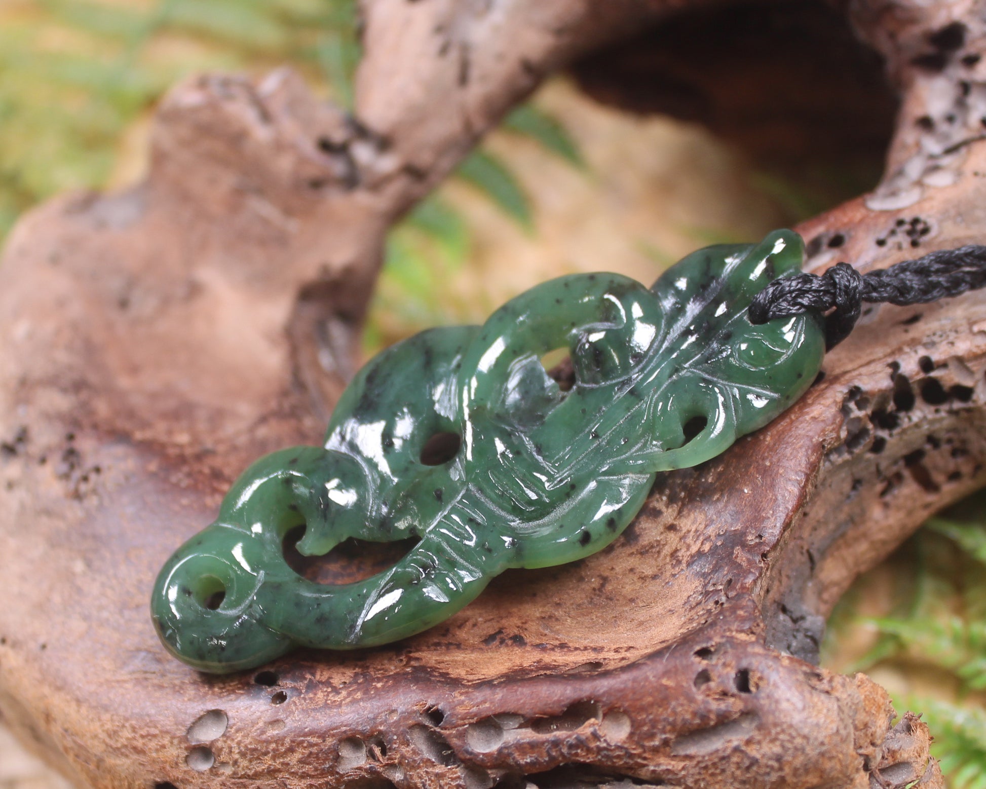 Manaia carved from Hapopo Pounamu - NZ Greenstone