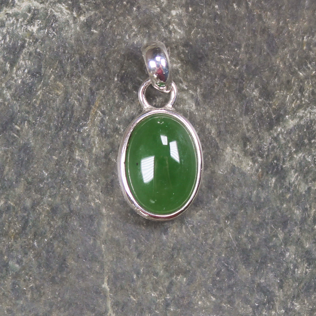 Sterling silver hapopo pounamu pendant