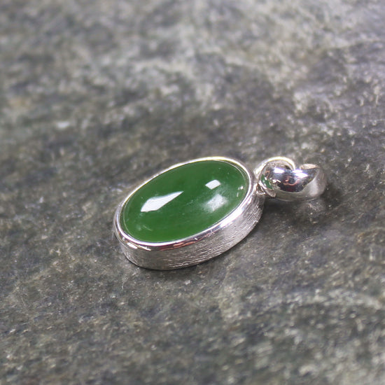 Sterling silver hapopo pounamu pendant