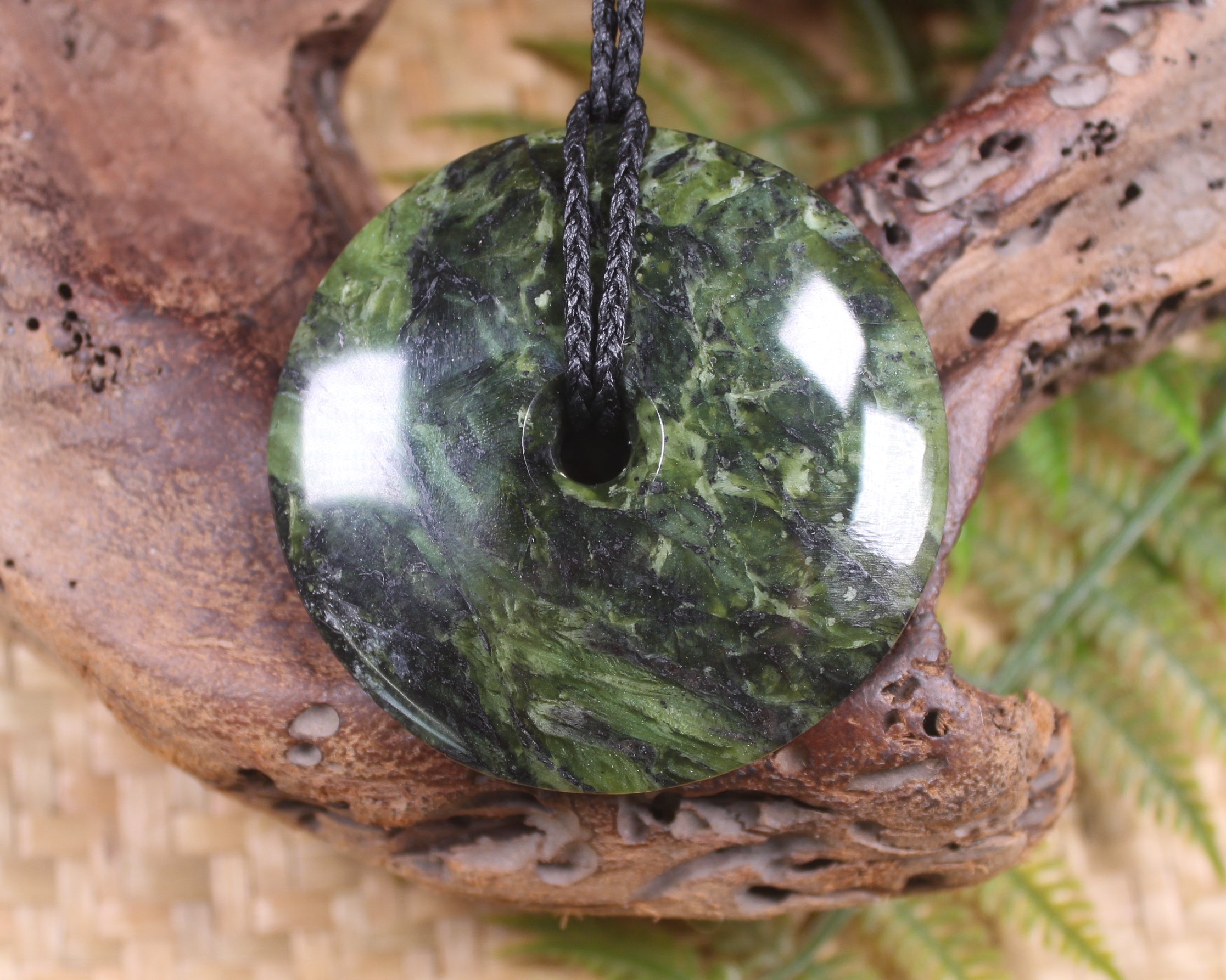 Porowhita carved from Douglas Creek Pounamu - NZ Greenstone