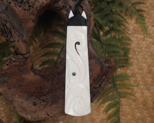 Toki or Adze carved from Beef Bone