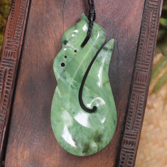 Manaia carved from Hapopo Pounamu - NZ Greenstone