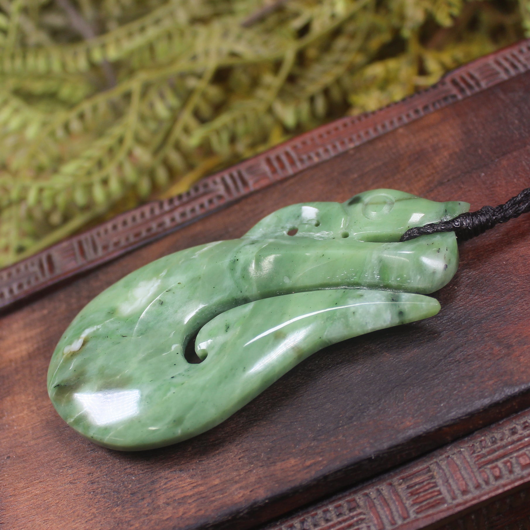 Manaia carved from Hapopo Pounamu - NZ Greenstone