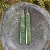 NZ Greenstone Roimata Earrings Hapopo Pounamu