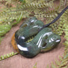 Flower Jade Pounamu Pekapeka Pendant -  NZ Greenstone