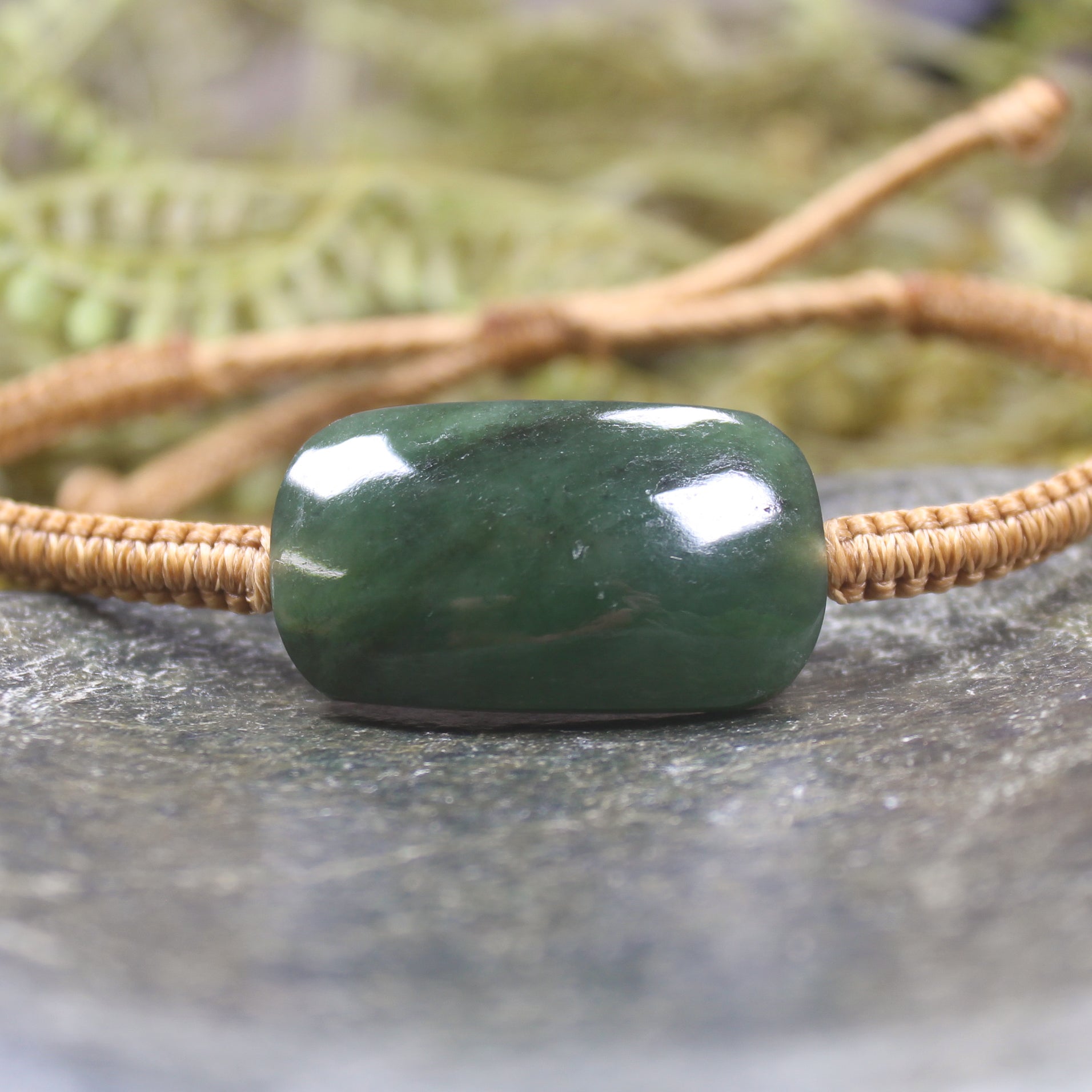 Kawakawa Pounamu cord bracelet