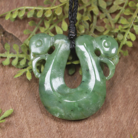 Hapopo Pounamu Pekapeka Pendant -  NZ Greenstone