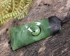 Toki or Adze with Koru carved from Hapopo Pounamu - NZ Greenstone