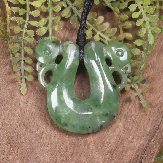 Hapopo Pounamu Pekapeka Pendant -  NZ Greenstone