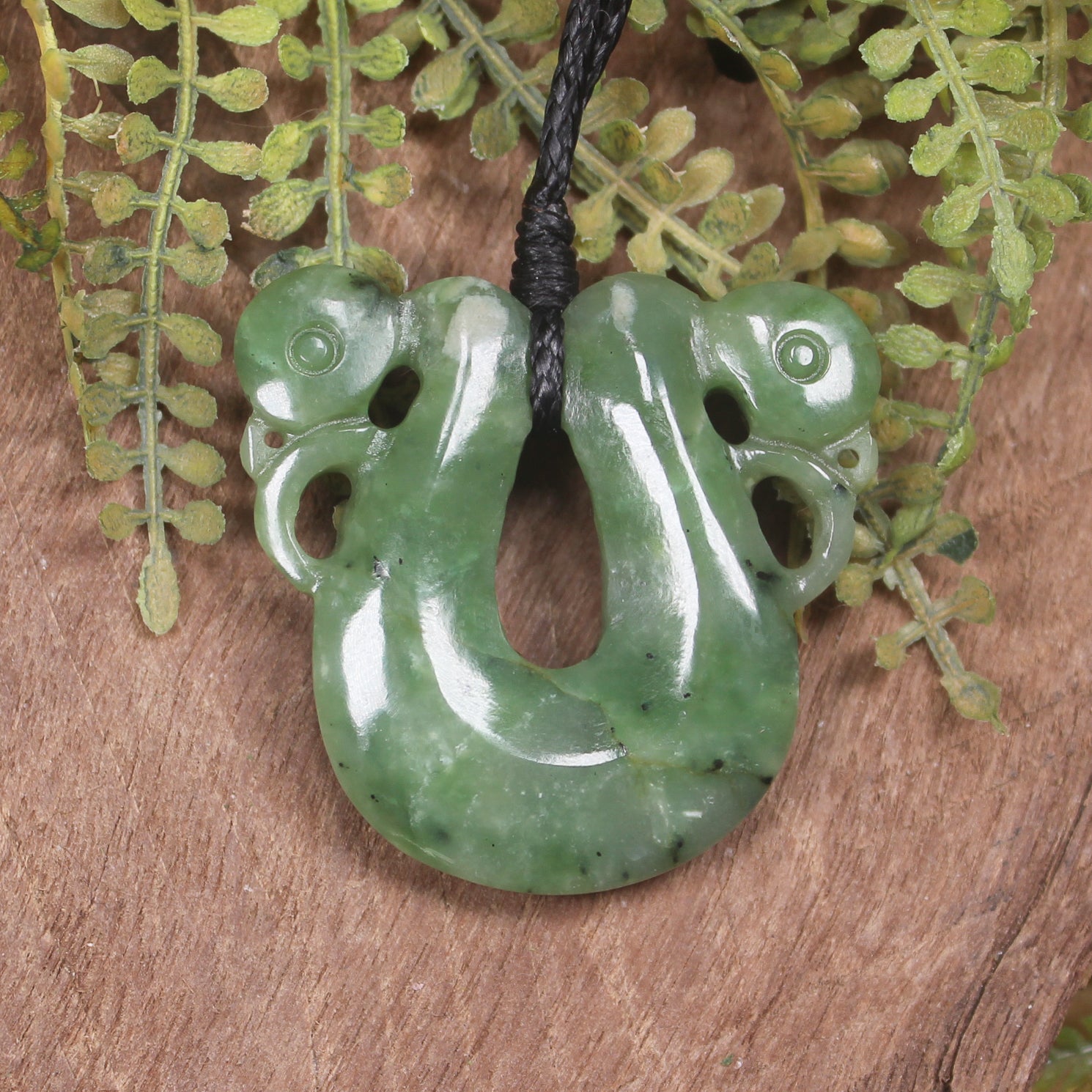 Hapopo Pounamu Pekapeka Pendant -  NZ Greenstone
