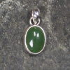 Kawakawa Pounamu pendant set in Sterling Silver - NZ Greenstone