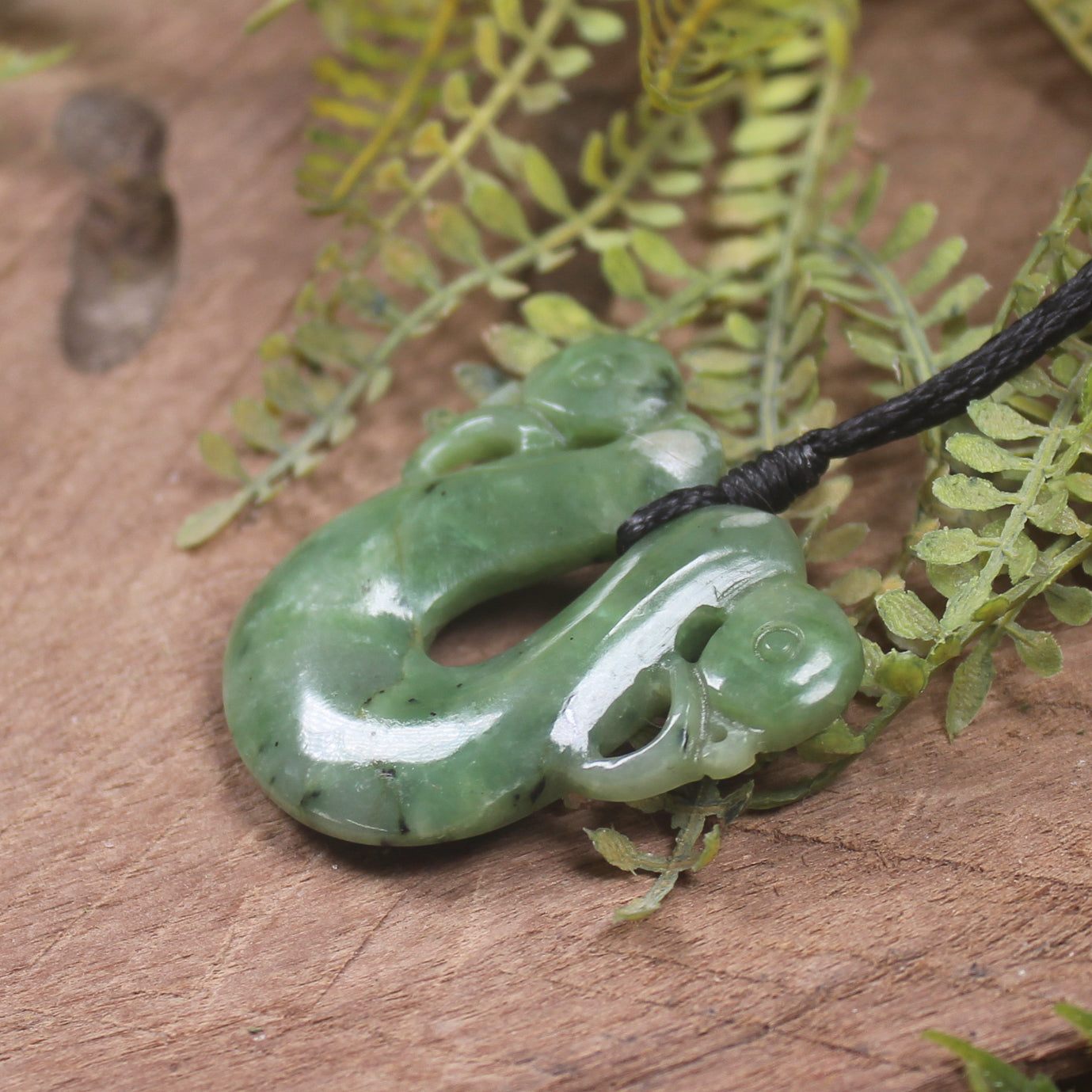 Hapopo Pounamu Pekapeka Pendant -  NZ Greenstone