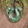 Hapopo Pounamu Pekapeka Pendant -  NZ Greenstone