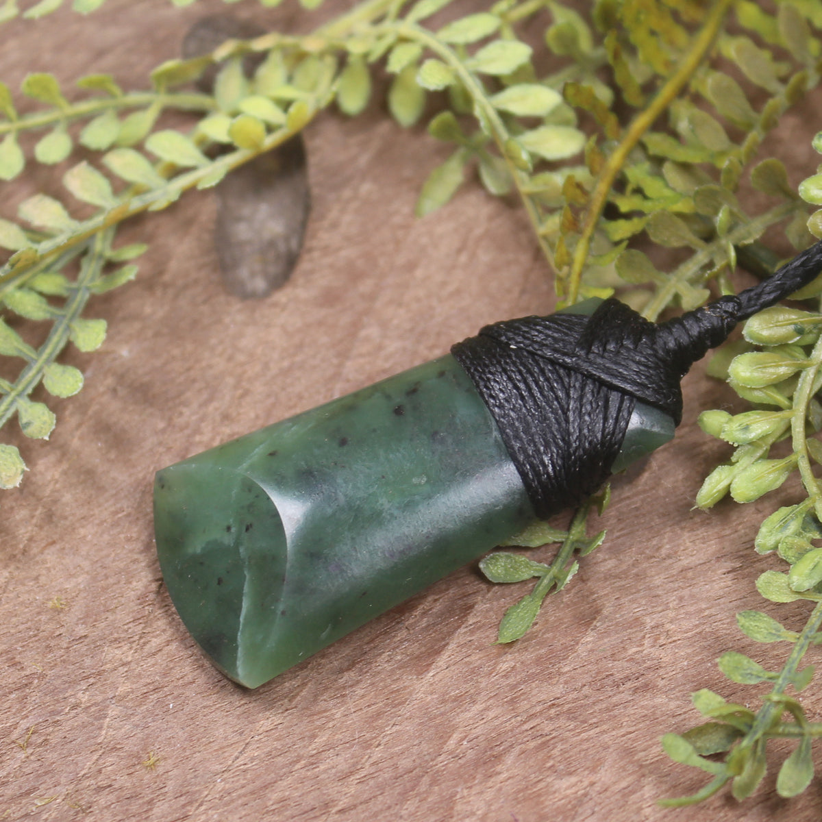 NZ Greenstone Toki Pendant Hapopo Pounamu