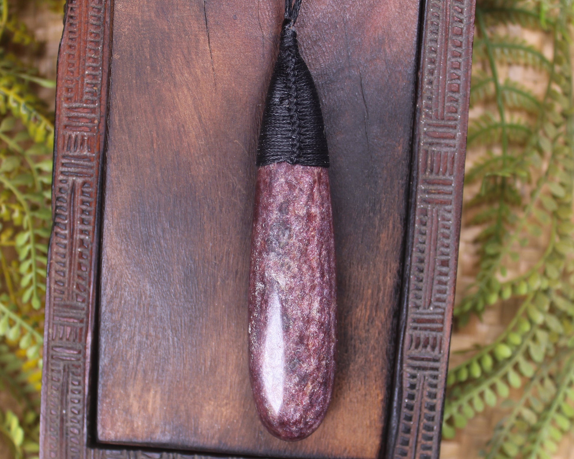 Roimata or Teardrop carved from Aroha Stone