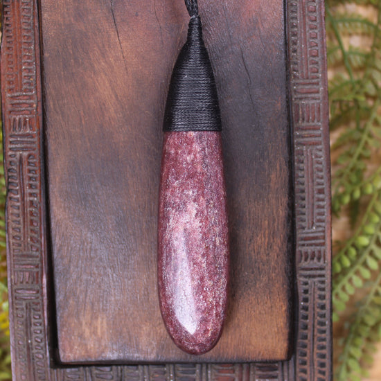 Roimata or Teardrop carved from Aroha Stone