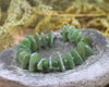 Hapopo Pounamu Sterling Silver beaded bracelet - NZ Greenstone