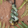 Twist or Pikorua carved from Flower Jade Pounamu - NZ Greenstone