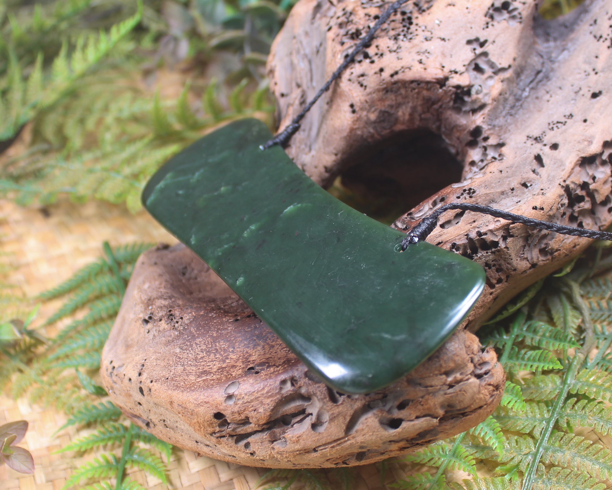 Breastplate or Shield carved from Kawakawa Pounamu - NZ Greenstone