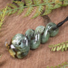 Twist or Pikorua carved from Flower Jade Pounamu - NZ Greenstone
