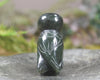 Pounamu owl sculpture