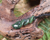 Twist or Pikorua carved from Hapopo Pounamu - NZ Greenstone