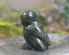 Pounamu owl sculpture