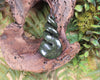 Twist or Pikorua carved from Rimu Pounamu - NZ Greenstone