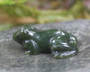 Kawakawa Pounamu Frog Sculpture