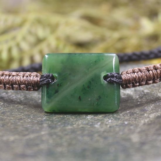 Kawakawa Pounamu cord bracelet