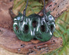 Pekapeka Pendant carved from Hapopo Pounamu - NZ Greenstone
