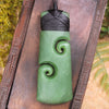 Hapopo Pounamu Toki with Koru