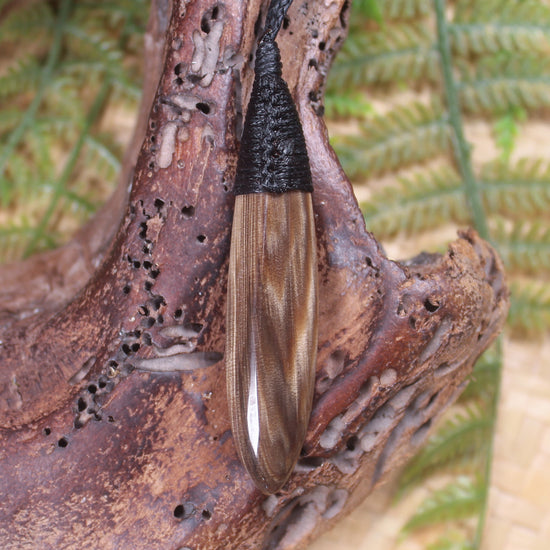 Roimata carved from NZ Fossilised Wood