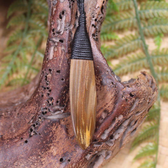 Roimata carved from NZ Fossilised Wood
