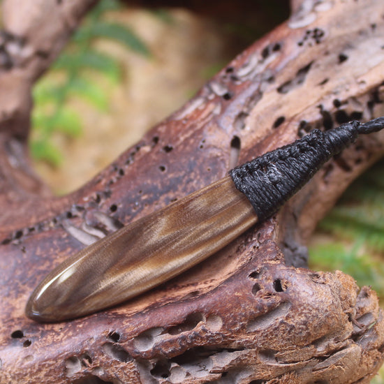 Roimata carved from NZ Fossilised Wood