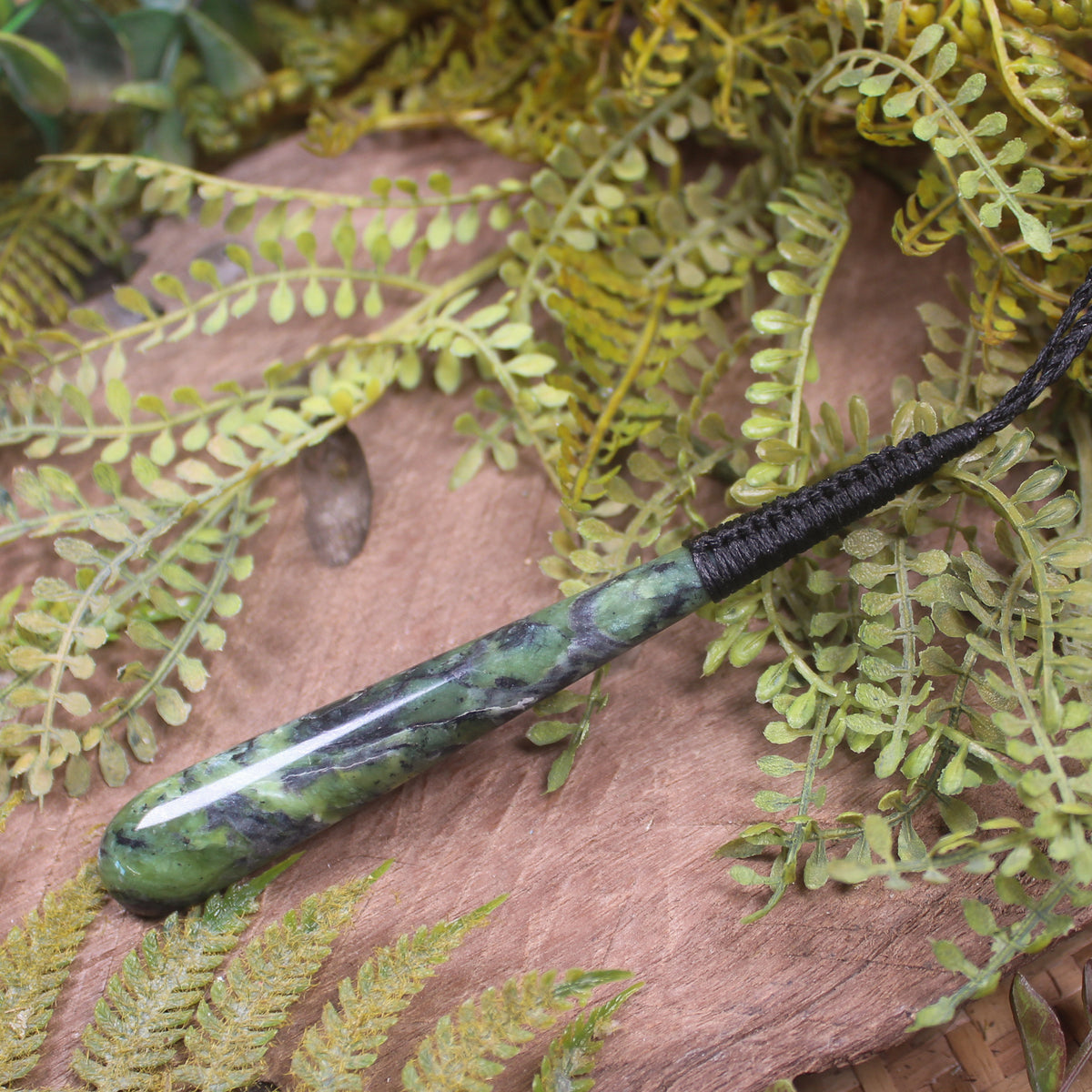Roimata or Teardop carved from Douglas Creek Pounamu - NZ Greenstone