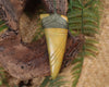 Taniwha Tooth or Niho carved from Flower Jade Pounamu - NZ Greenstone