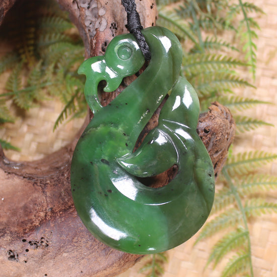 Manaia carved from Hapopo Pounamu - NZ Greenstone