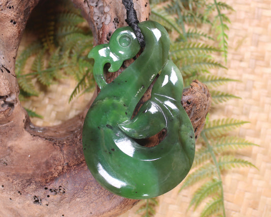 Manaia carved from Hapopo Pounamu - NZ Greenstone
