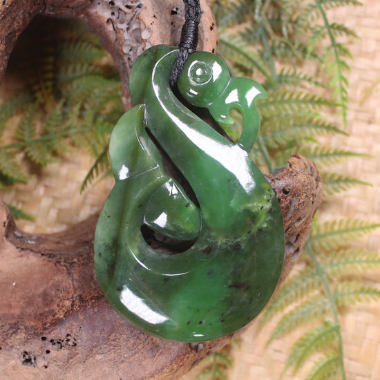 Manaia carved from Hapopo Pounamu - NZ Greenstone
