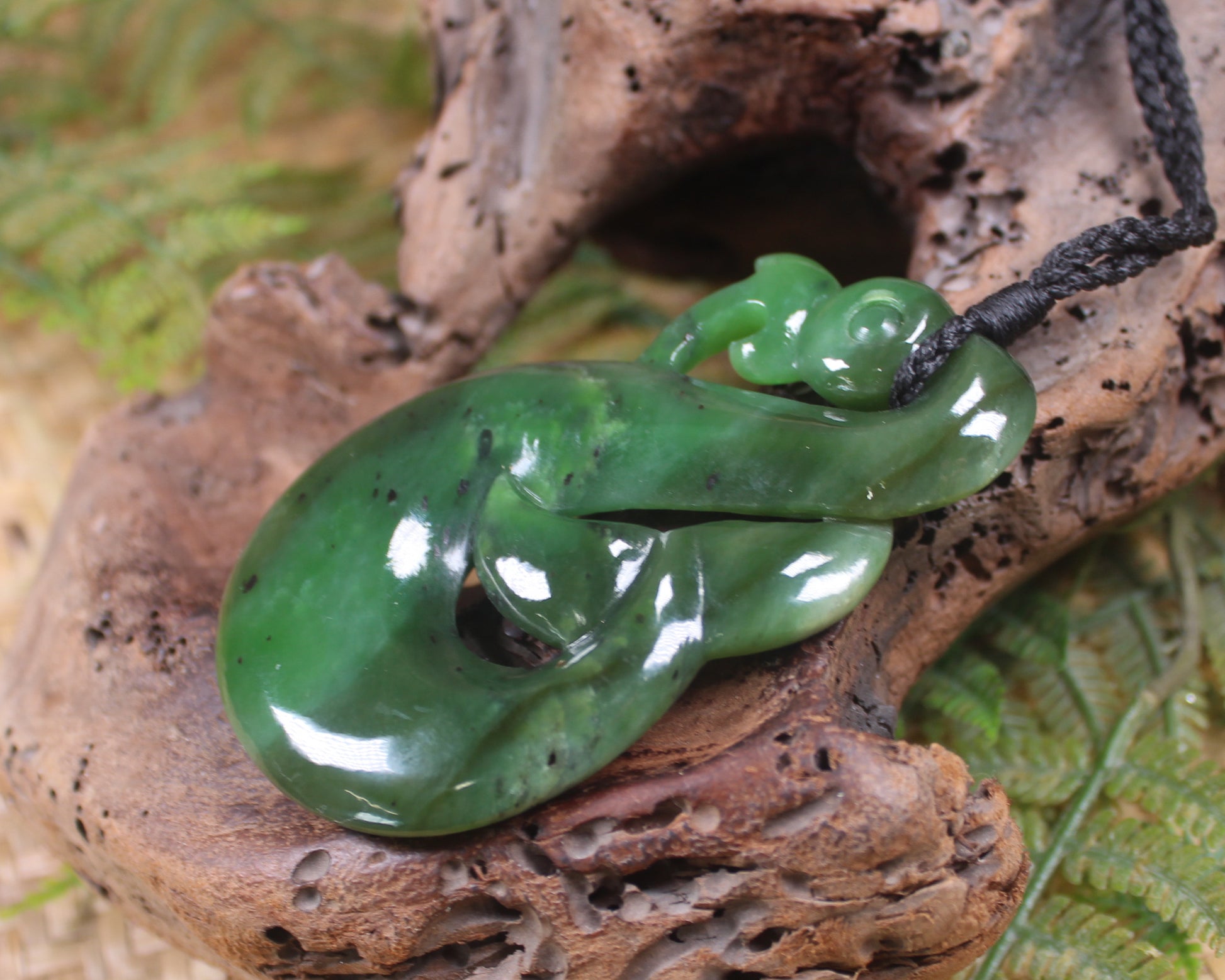 Manaia carved from Hapopo Pounamu - NZ Greenstone
