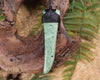 Taniwha Tooth or Niho carved from Kawakawa Pounamu - NZ Greenstone