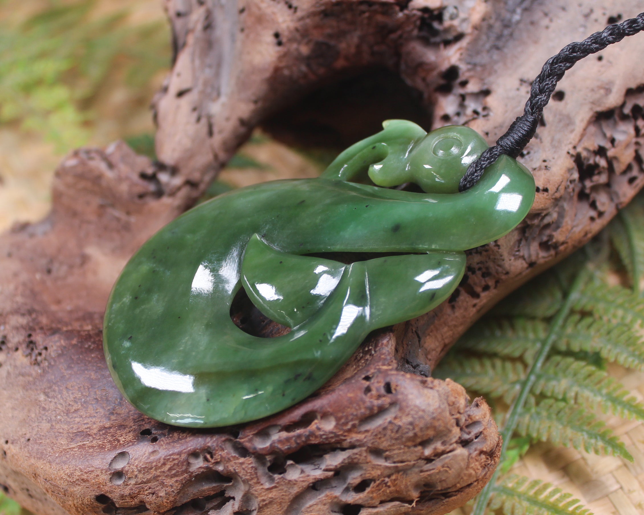 Manaia carved from Hapopo Pounamu - NZ Greenstone