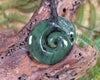 Koropepe carved from Hapopo Pounamu - NZ Greenstone