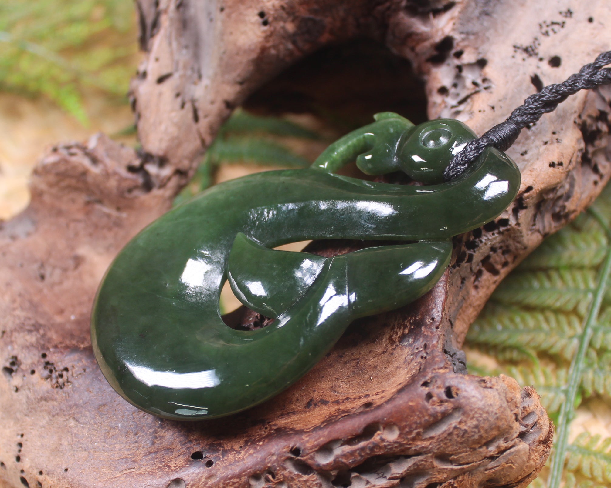 Manaia carved from Kawakawa Pounamu - NZ Greenstone